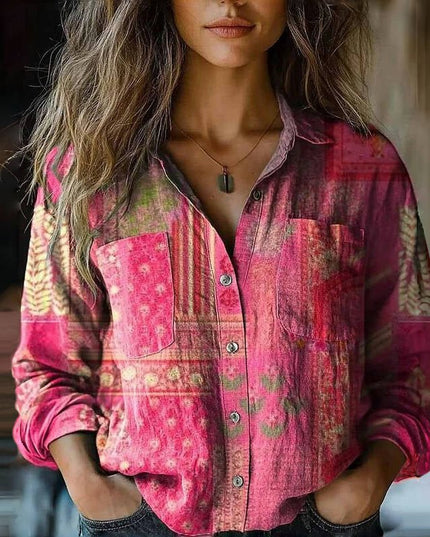 Emma | Vintage Printed Blouse