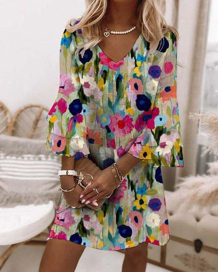 Ellana | Lovely Floral Mini Dress