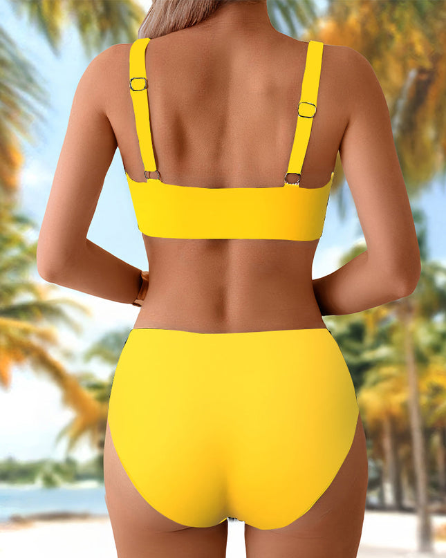 Sunset Glow High-Waist Bikini