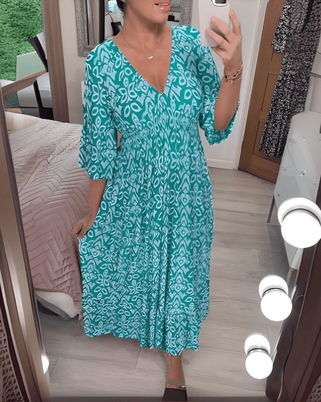 Amara | Boho Chic Printed Dress