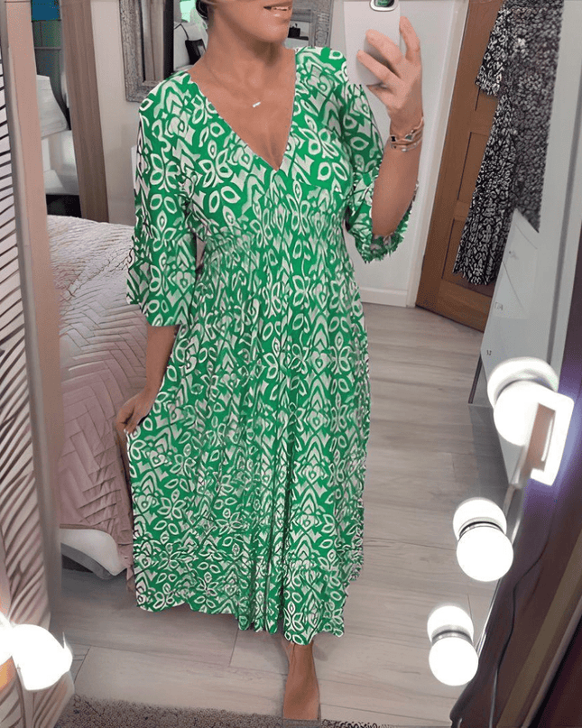 Amara | Boho Chic Printed Dress
