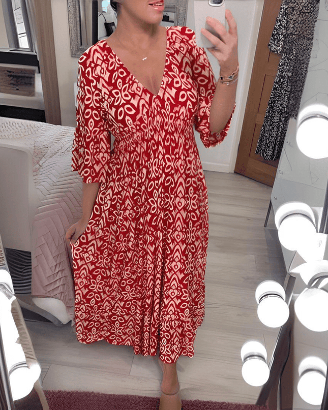 Amara | Boho Chic Printed Dress