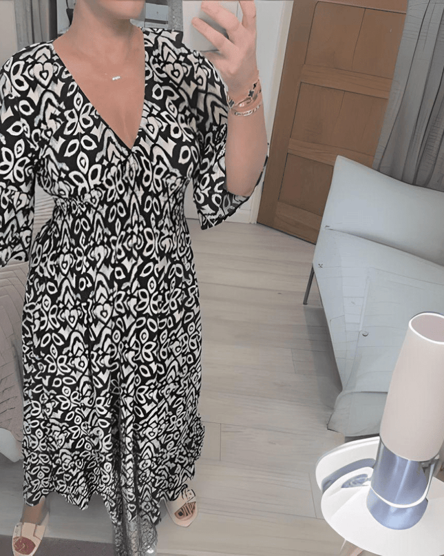 Amara | Boho Chic Printed Dress