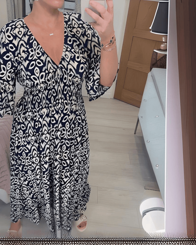 Amara | Boho Chic Printed Dress