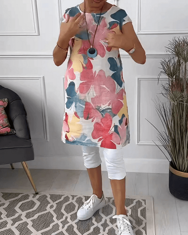 Mina | Graceful Floral Midi