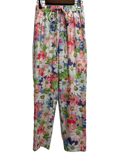 Bright Daisy Tie Front Pants