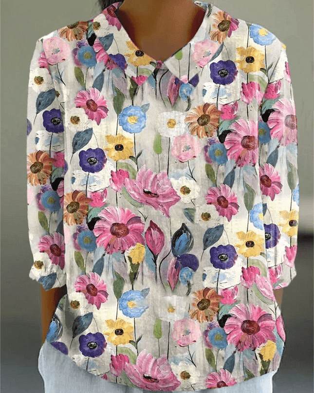 Jill | Artistic Floral Top