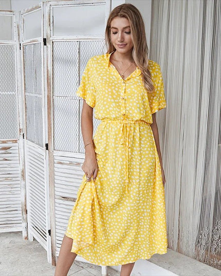 Ellano | Davis Elegant Multi-Colour Summer Dress