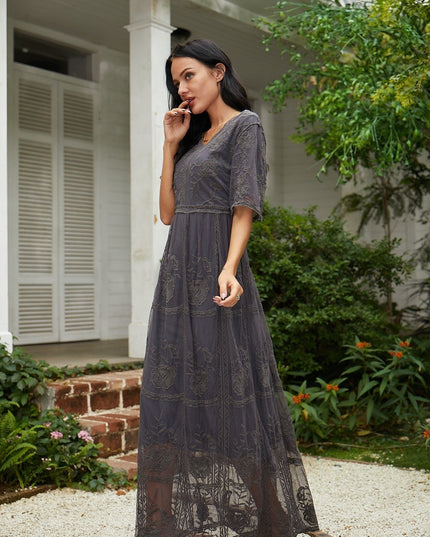 Clarita | Elegant Bloom Maxi