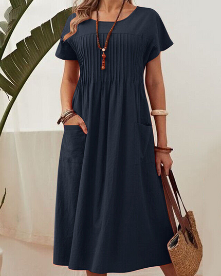 Hyacinth | Elegant Pleated Dress