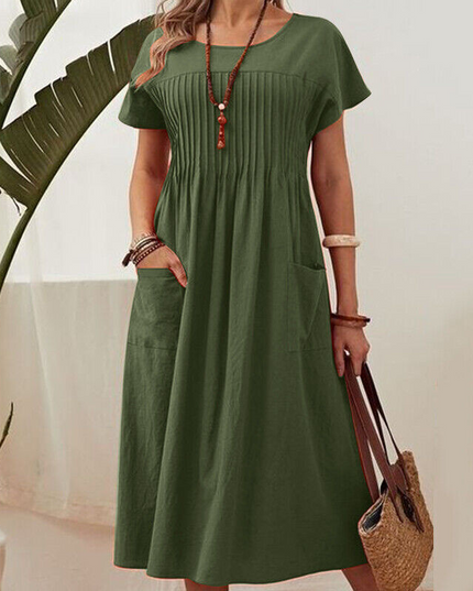 Hyacinth | Elegant Pleated Dress