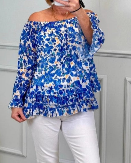 Lucinda | Draped Off-Shoulder Blouse