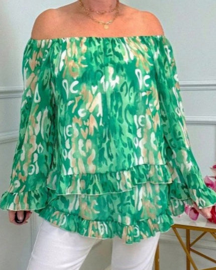 Lucinda | Draped Off-Shoulder Blouse