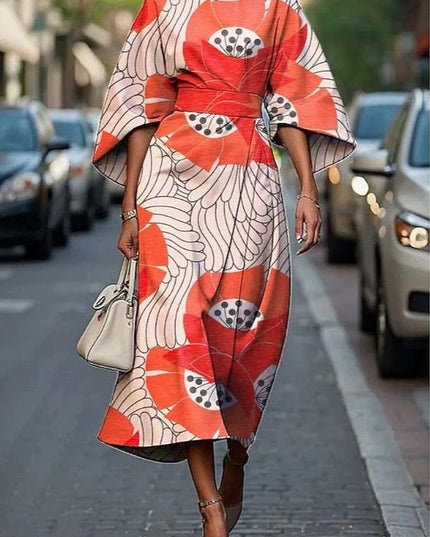 Angelica | Floral Charm Midi Dress