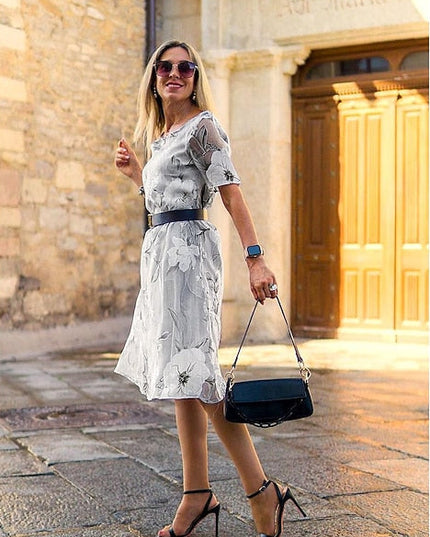 Chandra | Sophisticated Floral Dress