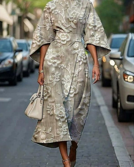 Angelica | Floral Charm Midi Dress